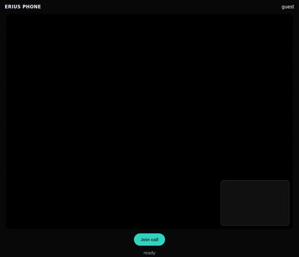 The guest page before joining, with a Join call button